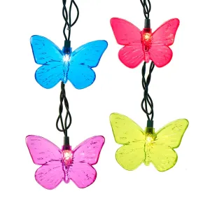 10L Multi Colored Butterfly Light Set