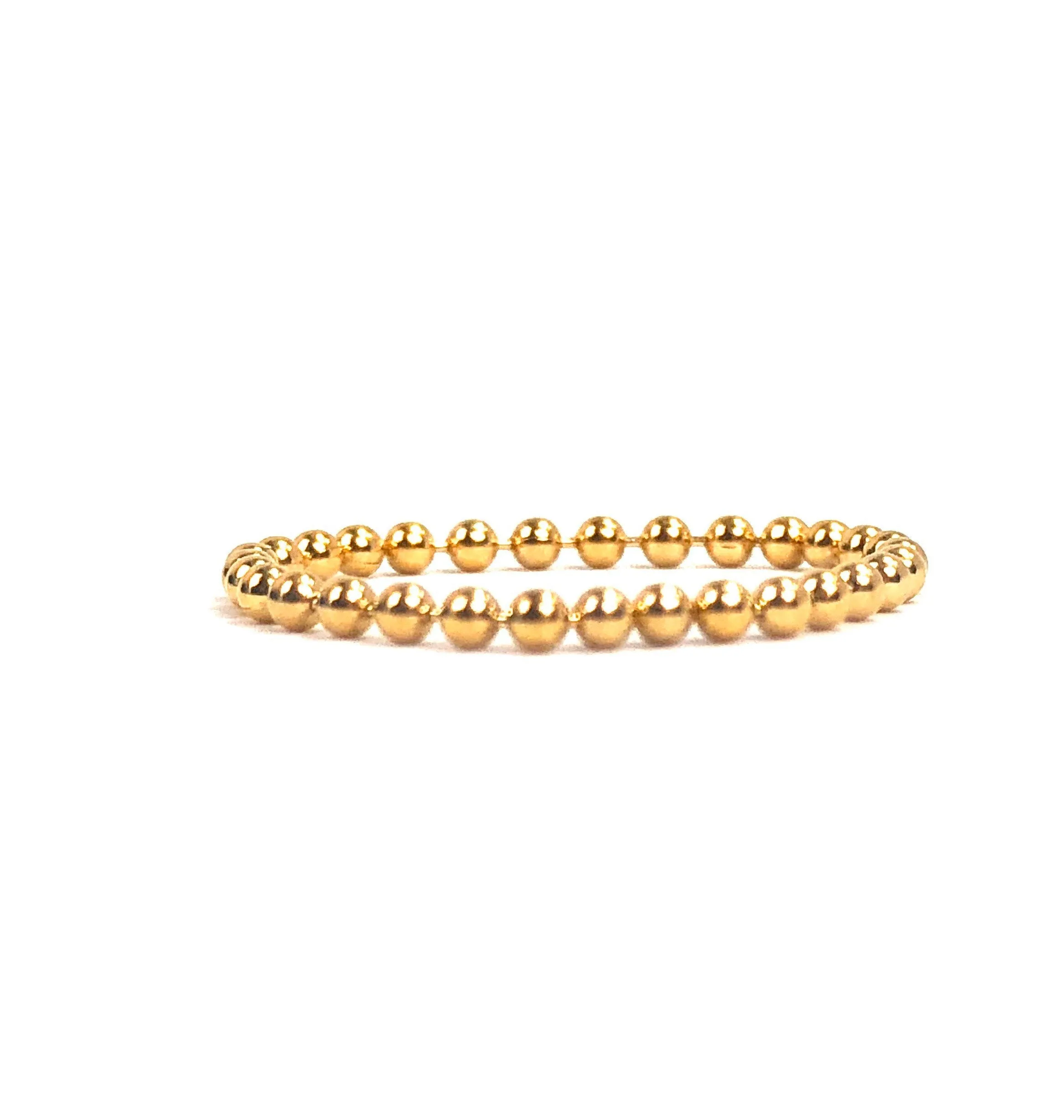 14KGF Bead chain ring , 14K gold filled , SKU # 405BR8