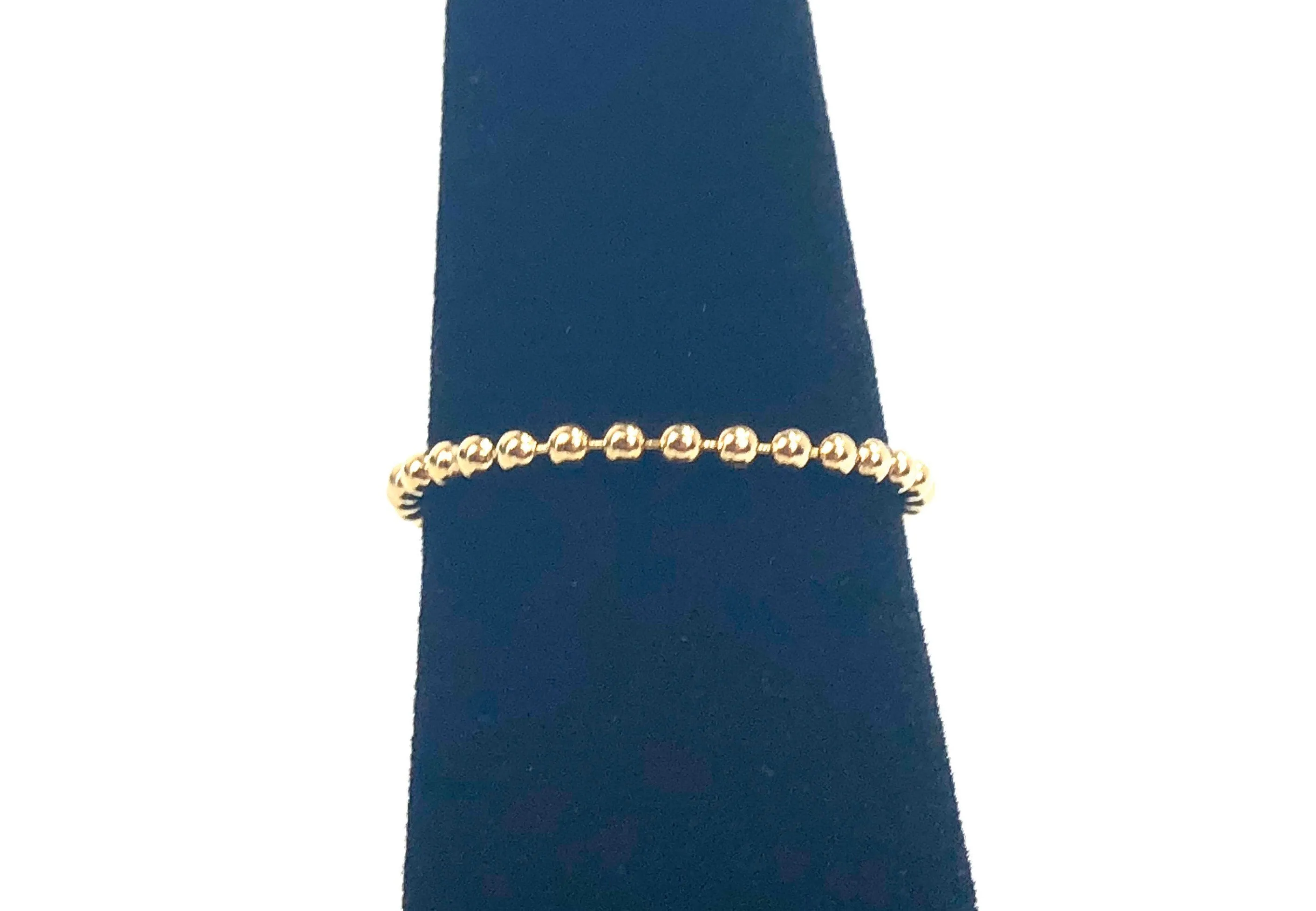 14KGF Bead chain ring , 14K gold filled , SKU # 405BR8