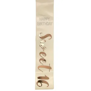 16th Birthday Sash - Rose Gold