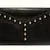 1990s YVES SAINT LAURENT STUD NAVY BLUE WALLET