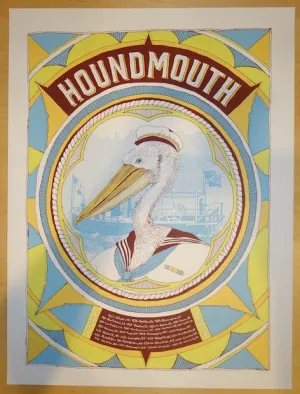 2013 Houndmouth - Fall Tour Silkscreen Concert Poster by Nate Duval