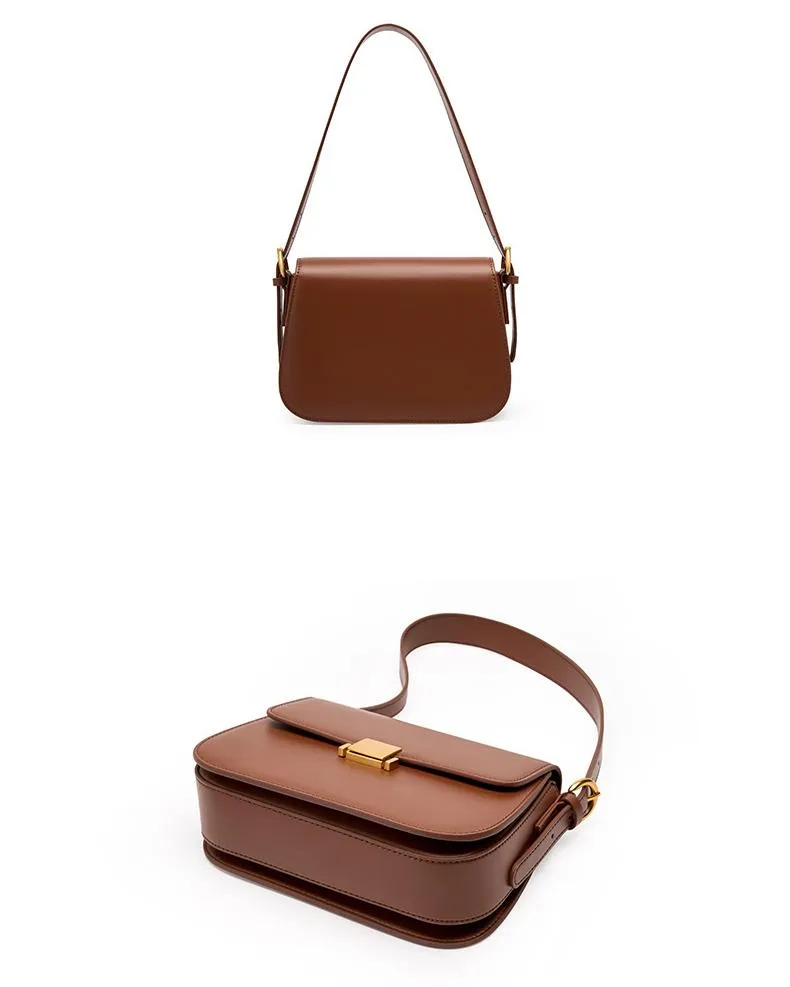 2024 new summer fashion underarm crossbody bag 2126 brown