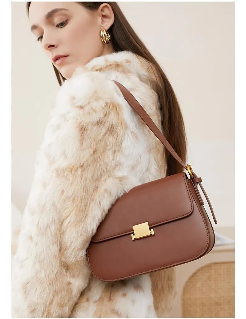 2024 new summer fashion underarm crossbody bag 2126 brown