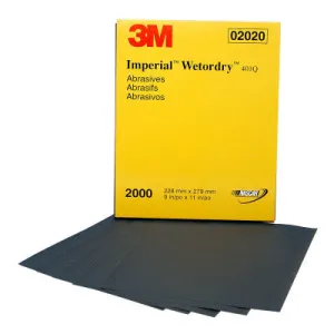 3M™ Wetordry Paper Sheets, Silicon Carbide, 1000 Grit, 5 1/2 x 9 in, 051144-02021