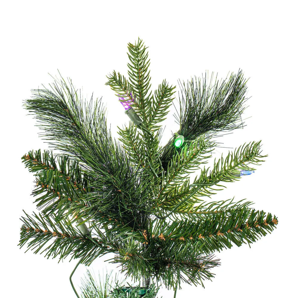 6.5' x 39" Southern Mixed Spruce Artificial Christmas Tree LED Colored Lights