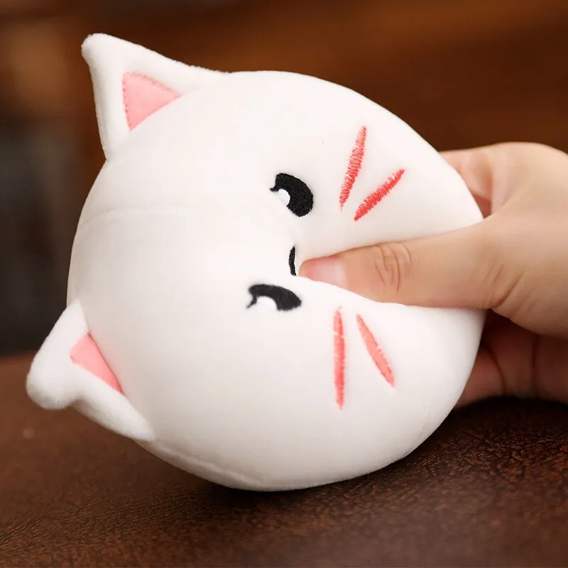 A Bag Of Plush Cat Pudding Pillow Simulation Stuffed Snack Soft