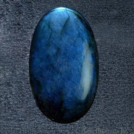 AAAmazing Labradorite 35x21mm Stunning Blue Fire Gem Cabochon