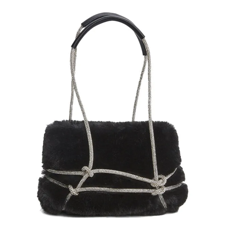 A&A Faux Fur Clutch Bag