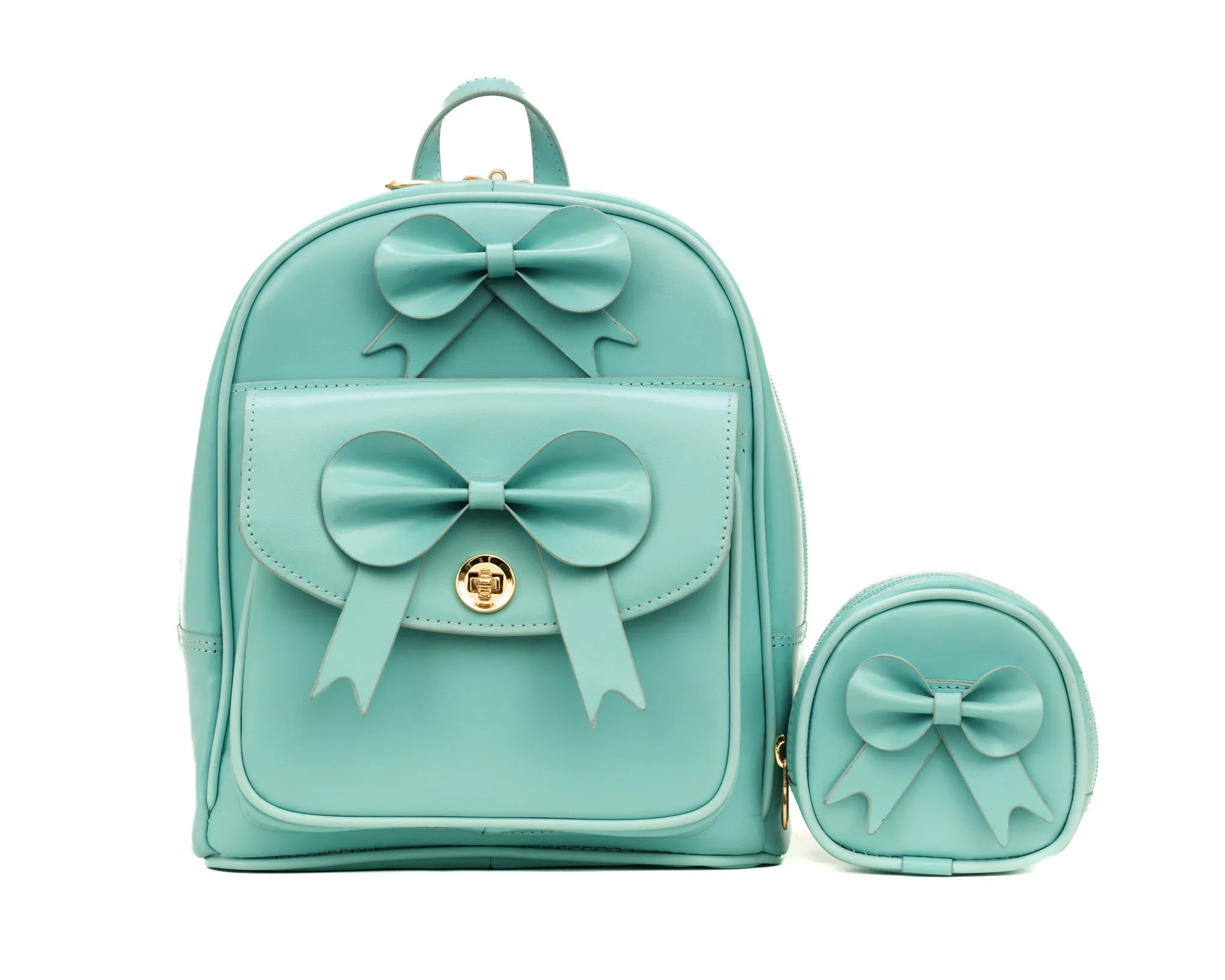 ACADIA | Leather Mini Bow Backpack