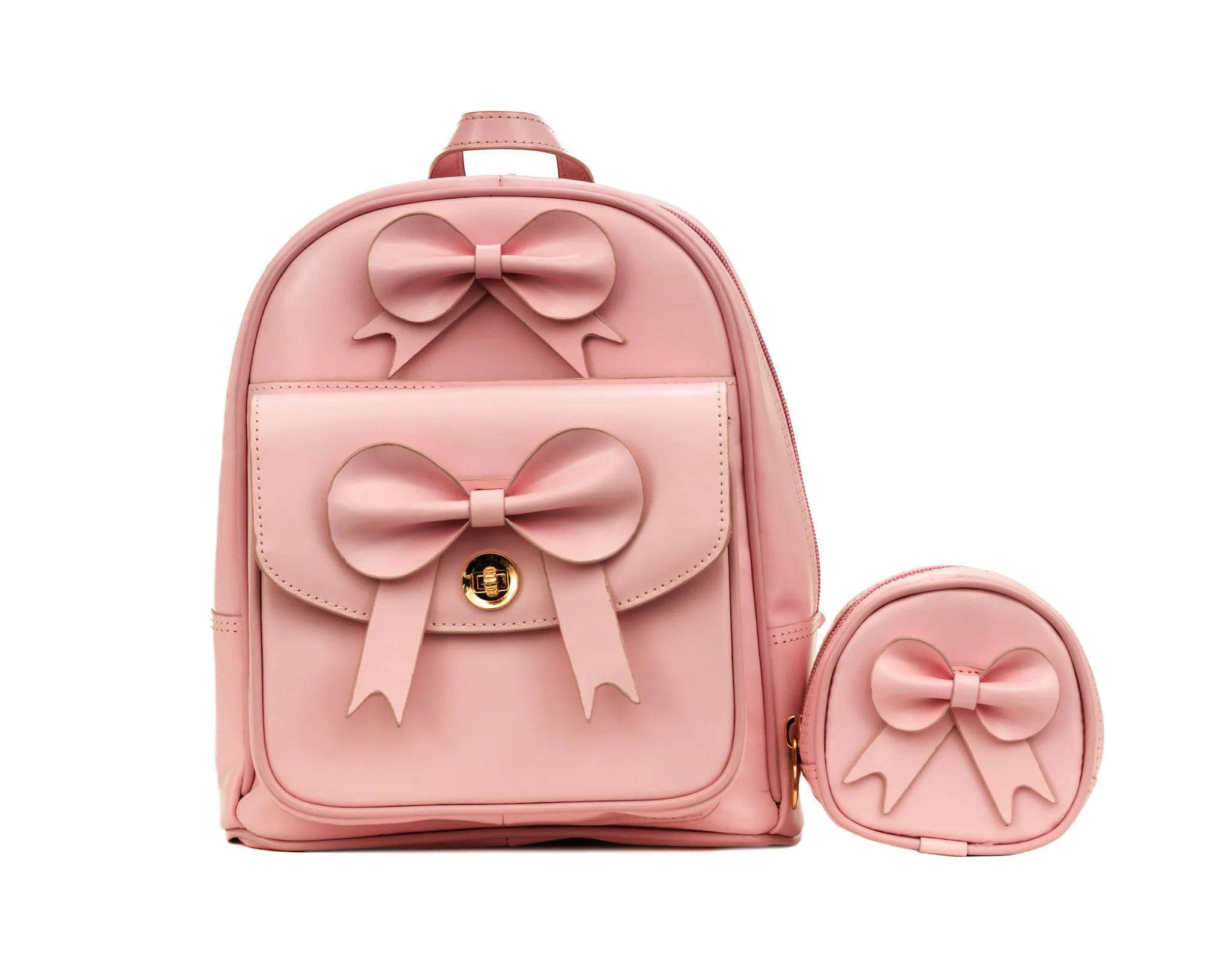 ACADIA | Leather Mini Bow Backpack