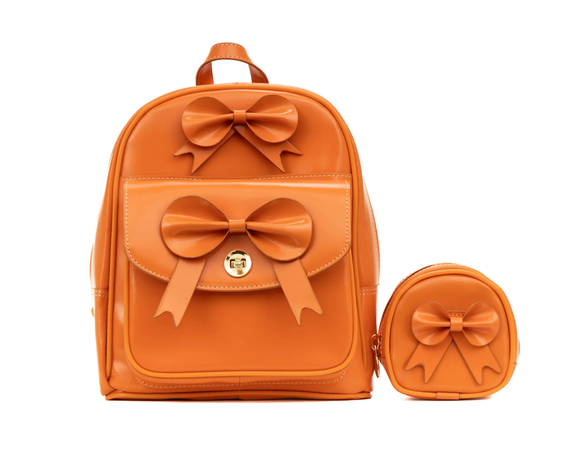 ACADIA | Leather Mini Bow Backpack