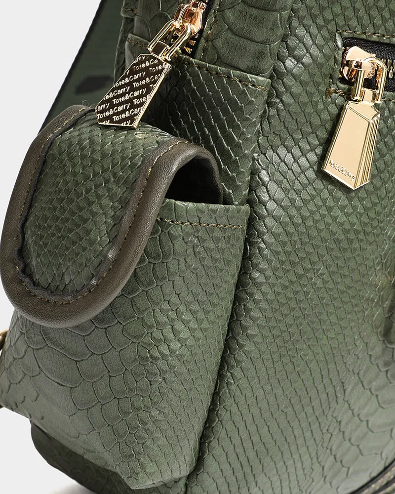 Apollo 1 Tear Drop Crossbody Bag in Olive