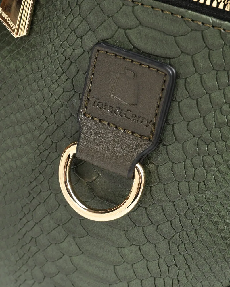 Apollo 1 Tear Drop Crossbody Bag in Olive