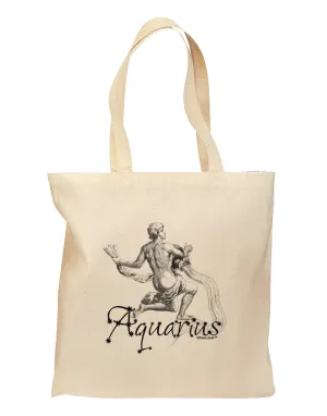 Aquarius Illustration Grocery Tote Bag