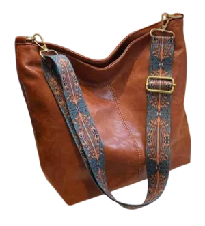 Bag - Tote - stunning brown leather