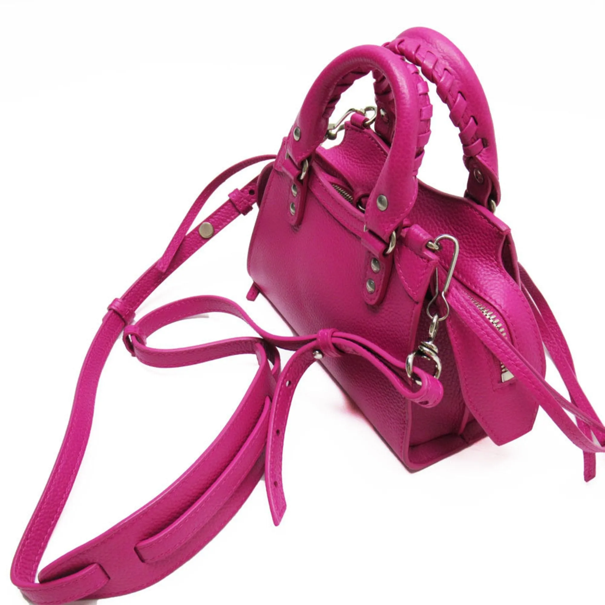 Balenciaga City nano Pink Leather Bag