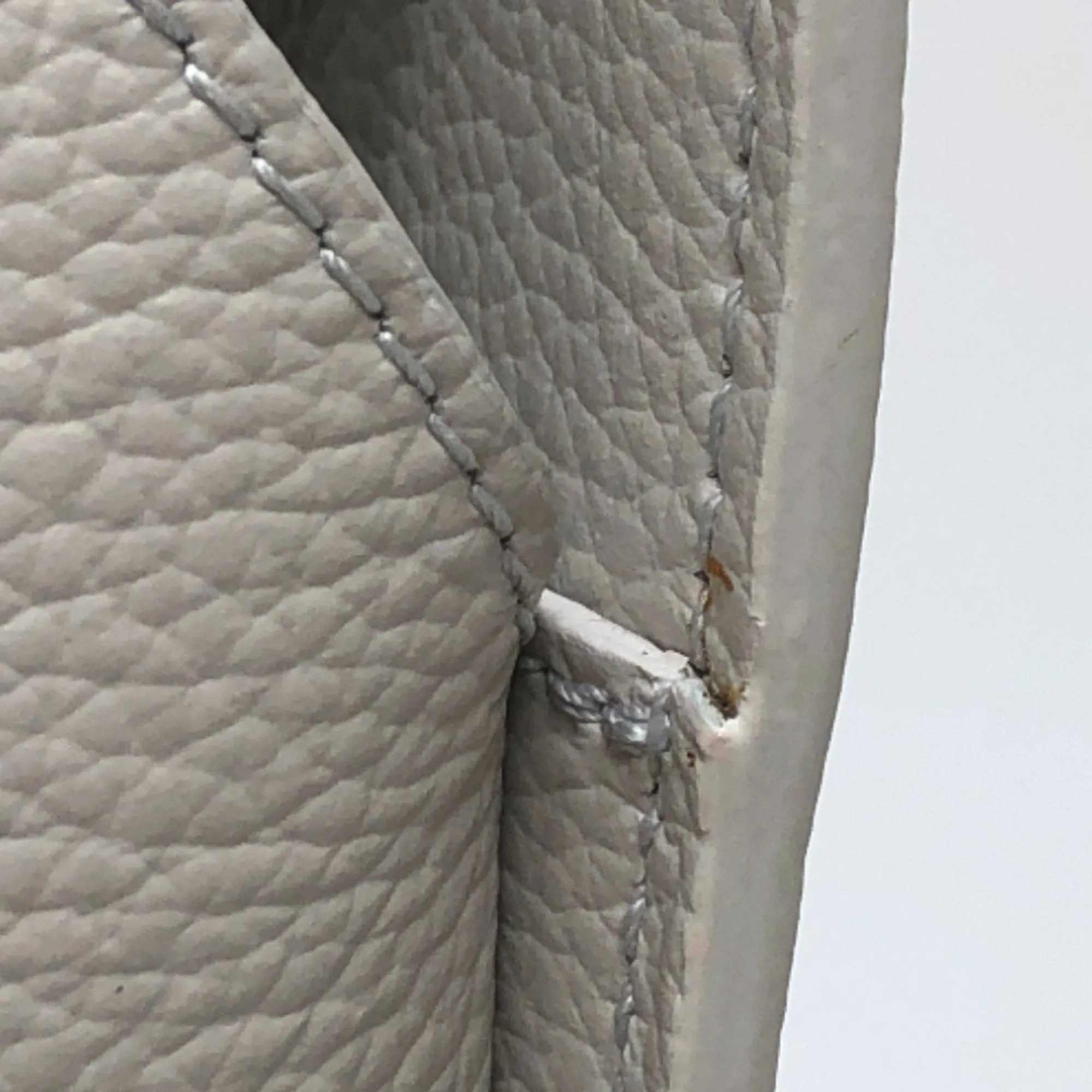 Balenciaga North South White Leather Bag