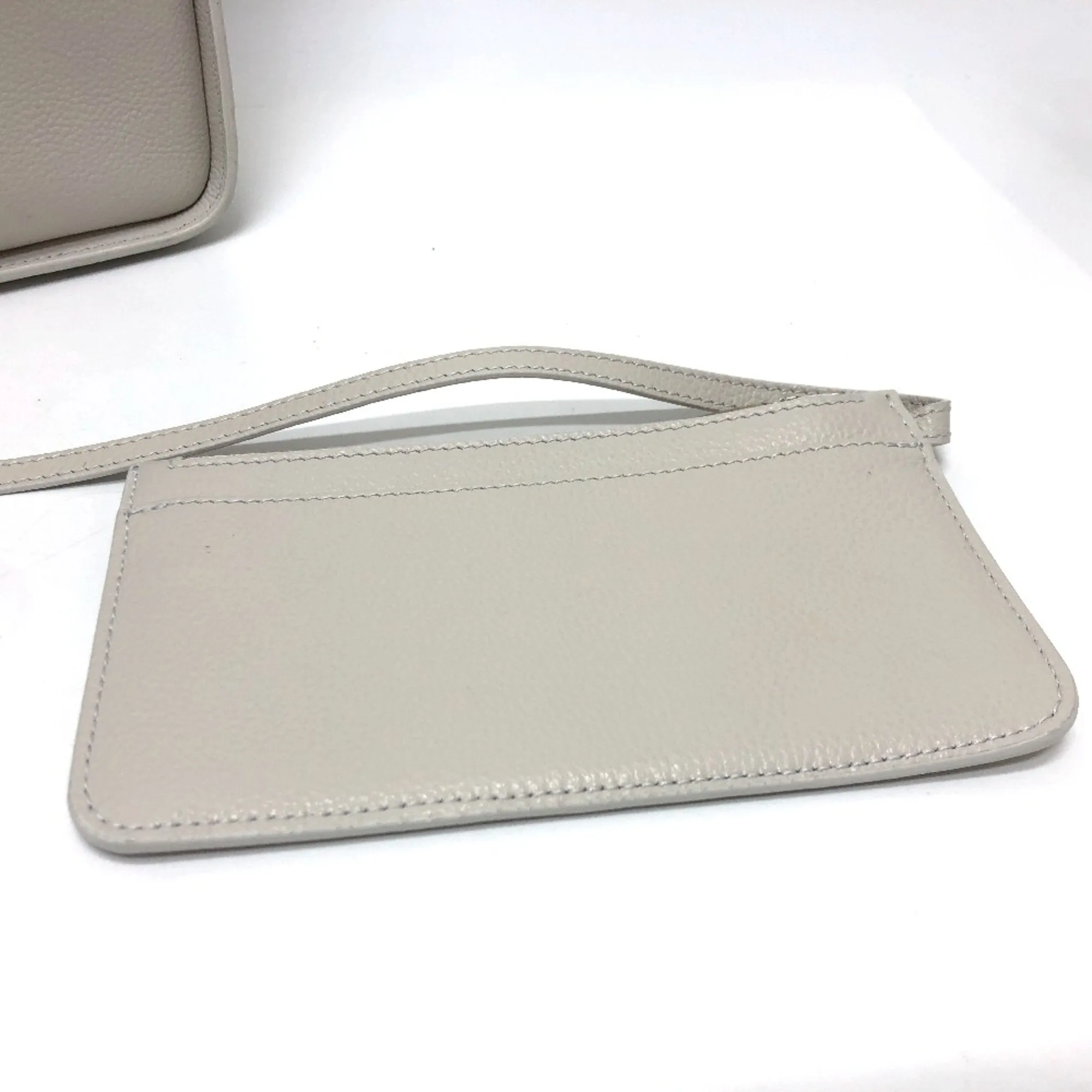 Balenciaga North South White Leather Bag