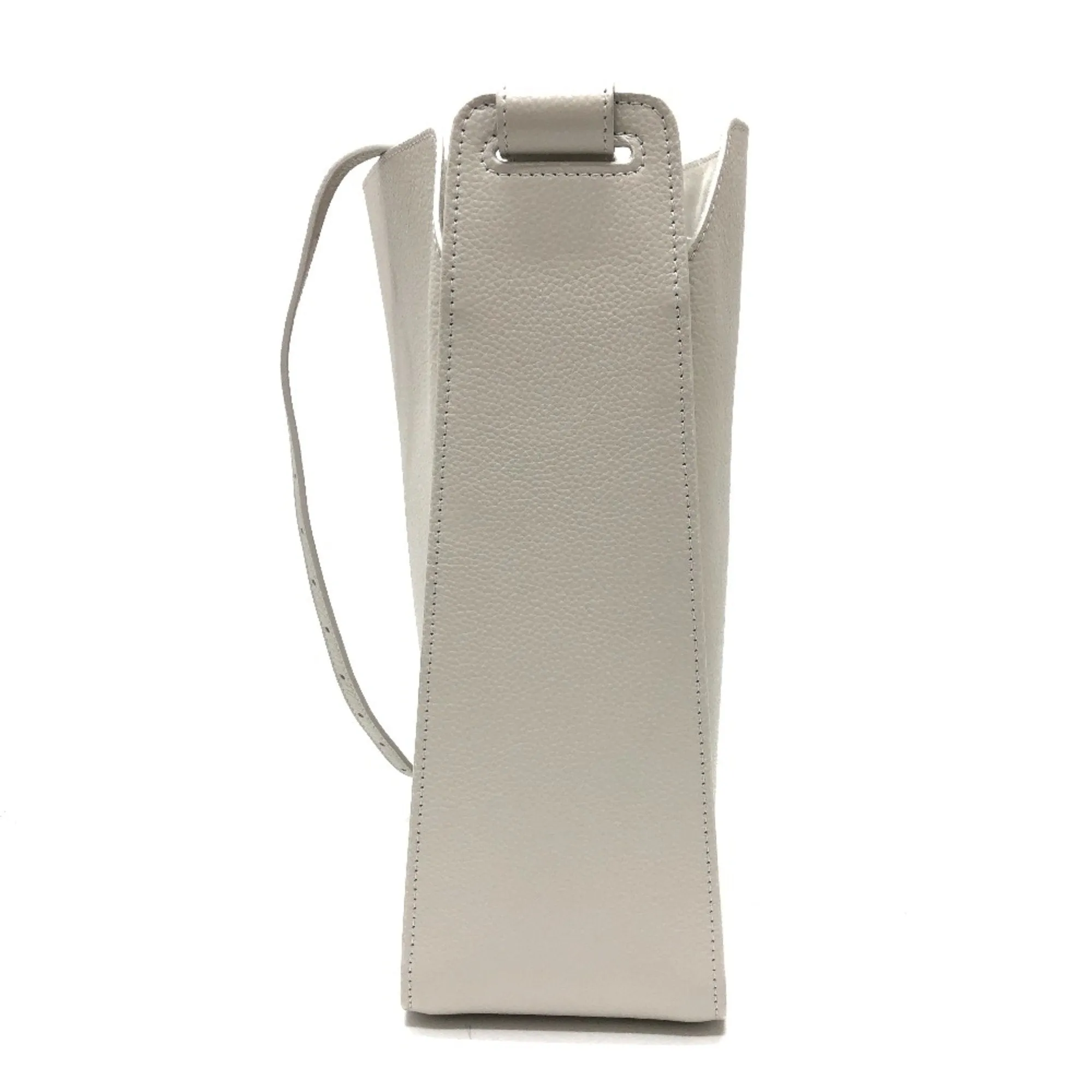 Balenciaga North South White Leather Bag