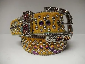 b.b. Simon 'Sunshine' Crystal & Pony Hair Belt