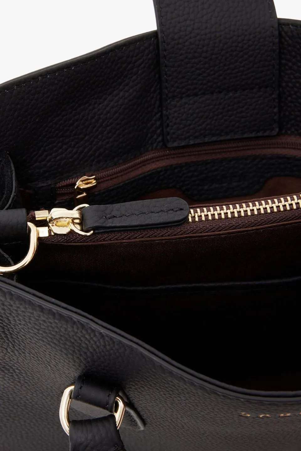 Beau Black Leather Crossbody Bag