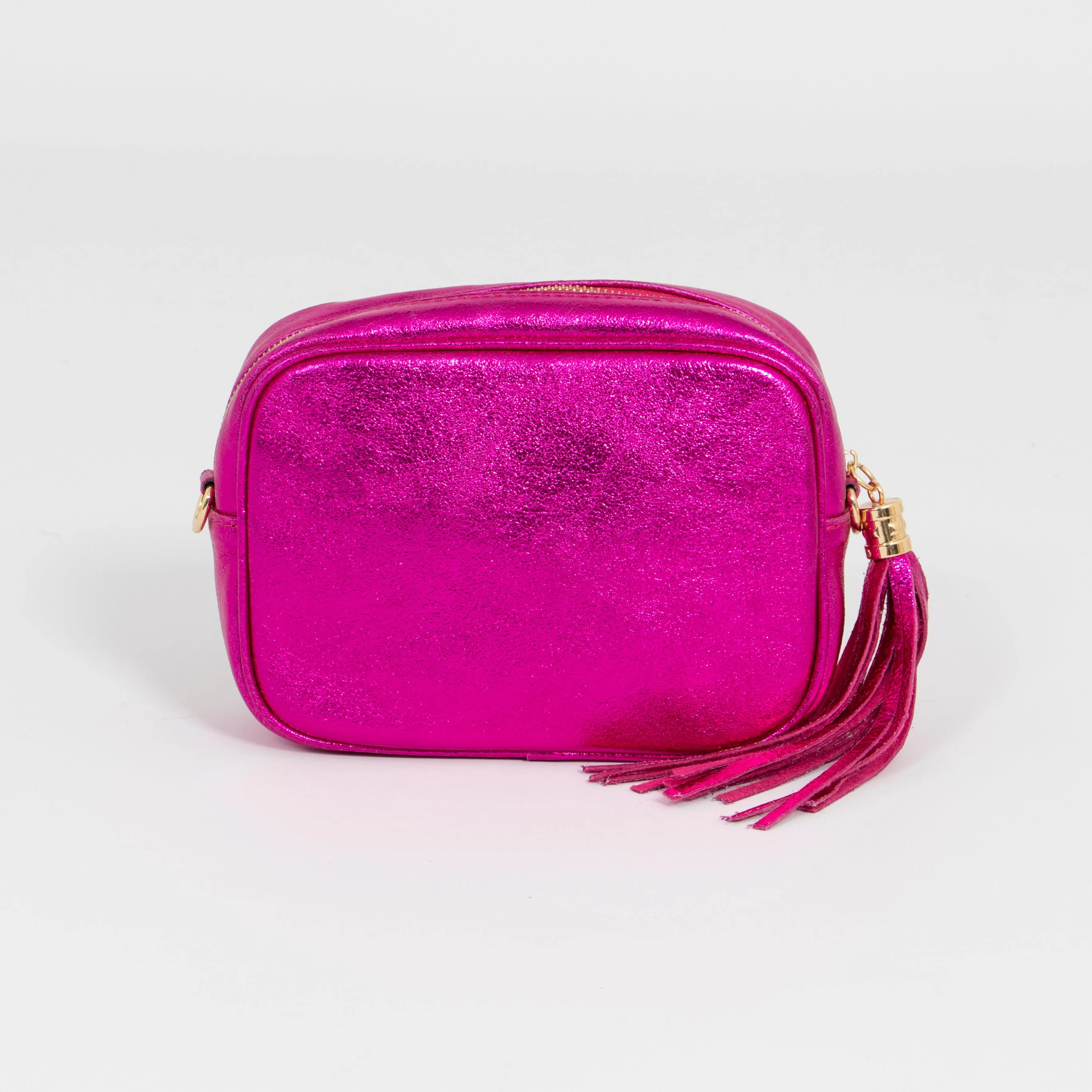 Beau Crossbody Bag - Raspberry, Metallic