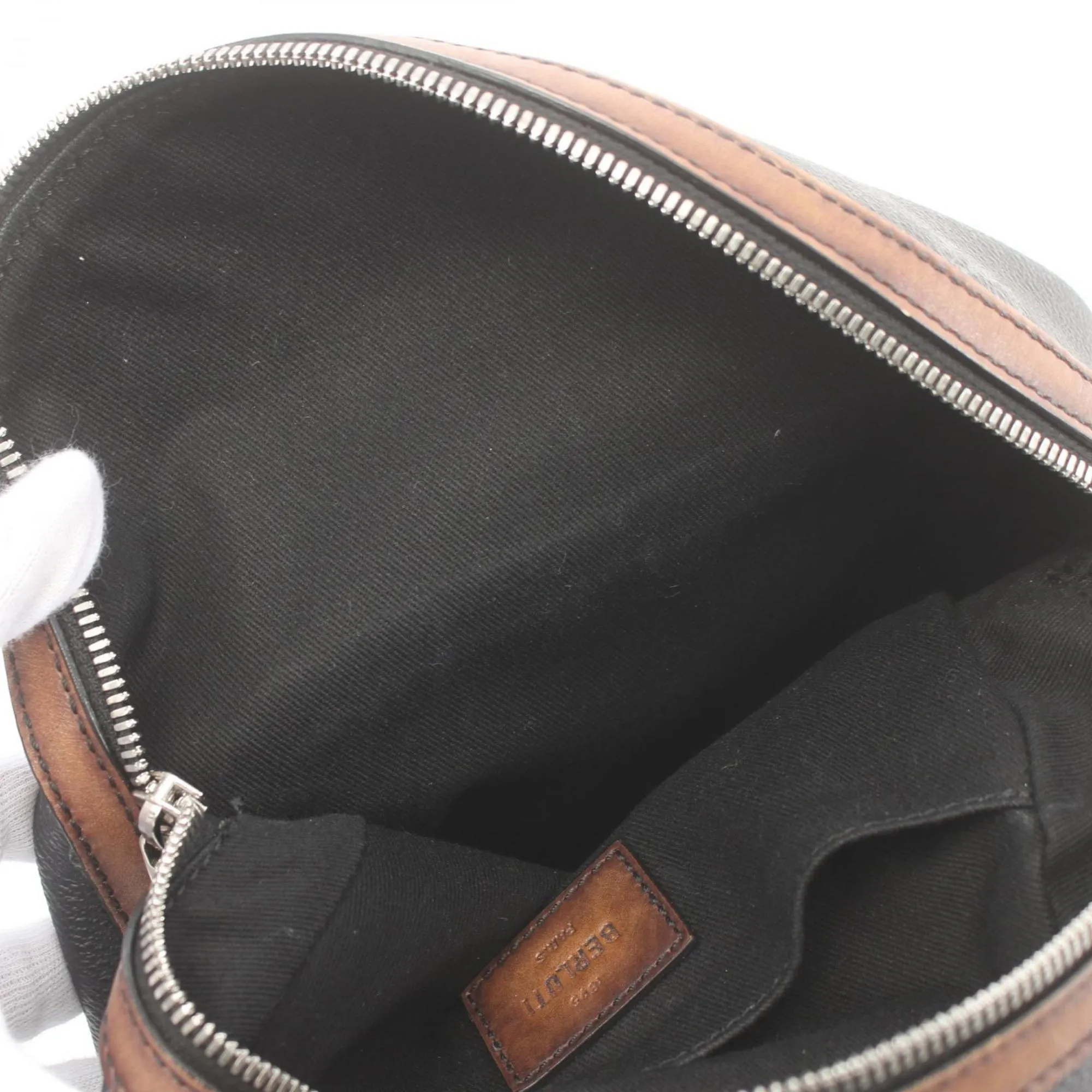 Berluti Brown Canvas Bag