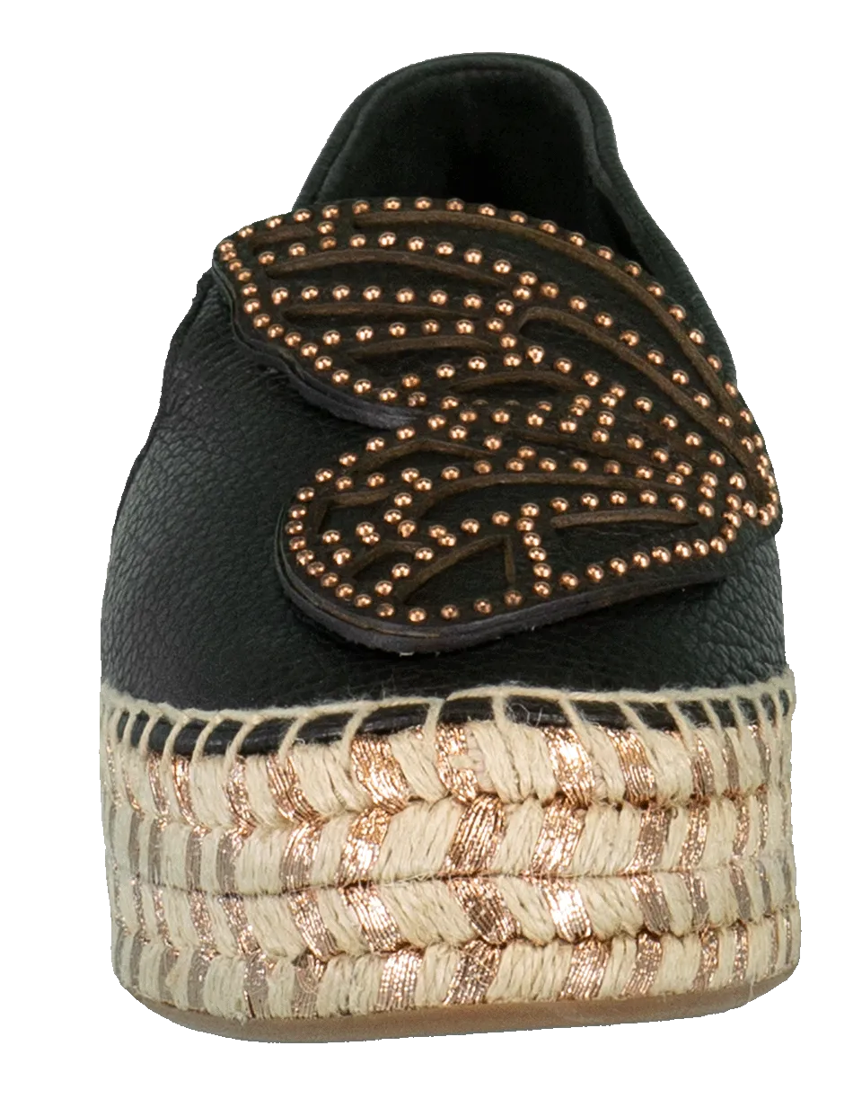 Bibi Butterfly Leather Espadrille