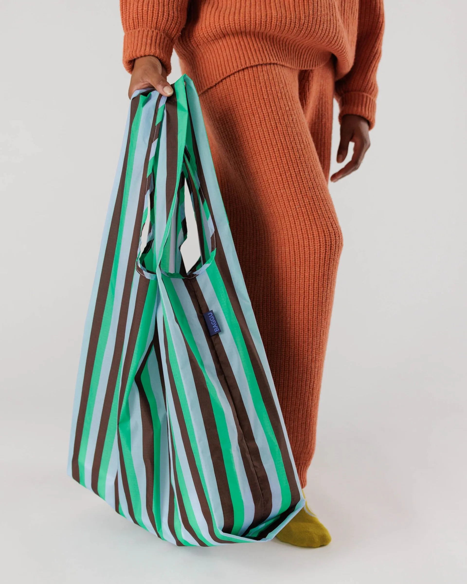 Big Baggu - Mint 90's Stripe