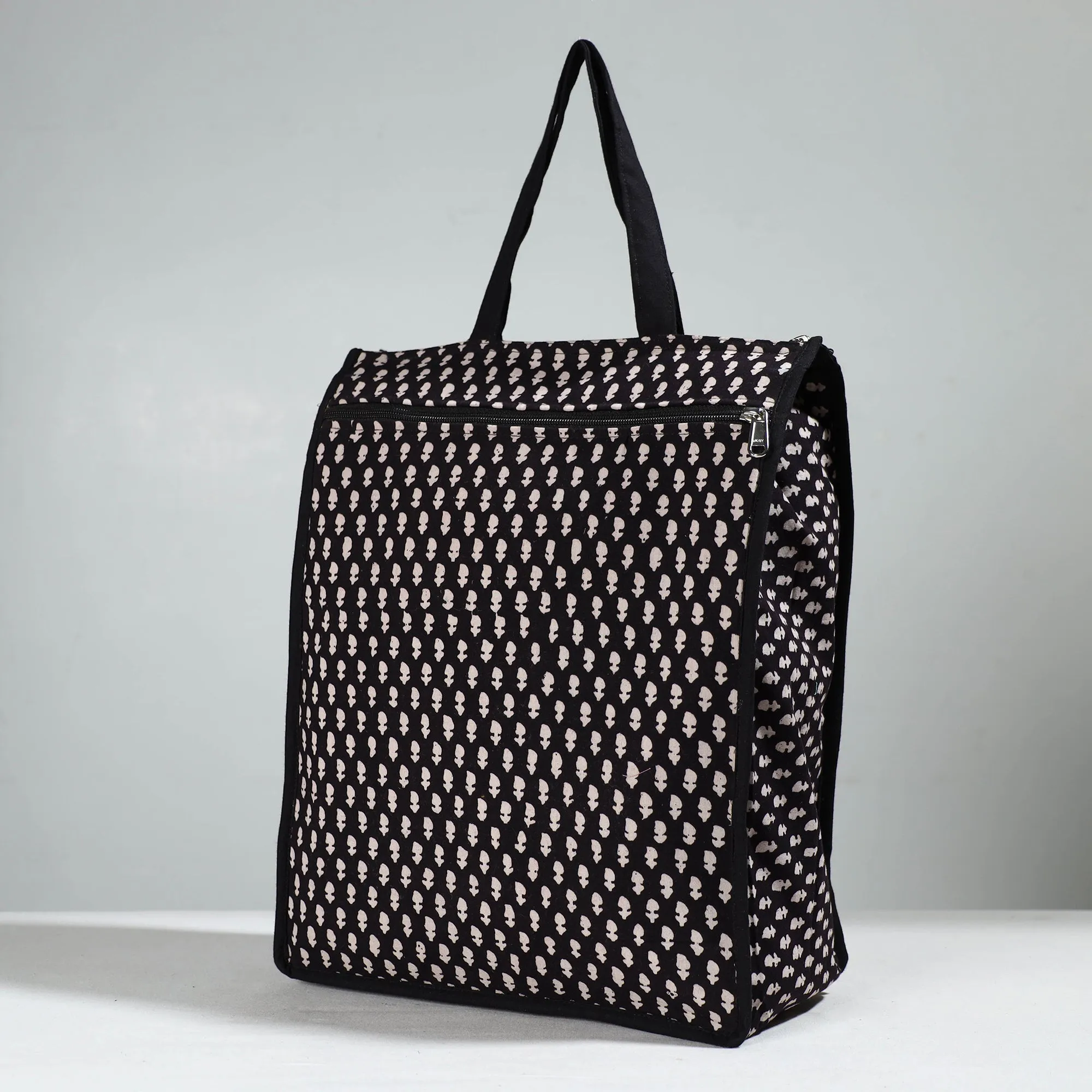 Black - Handcrafted Cotton Shopping Bag 27