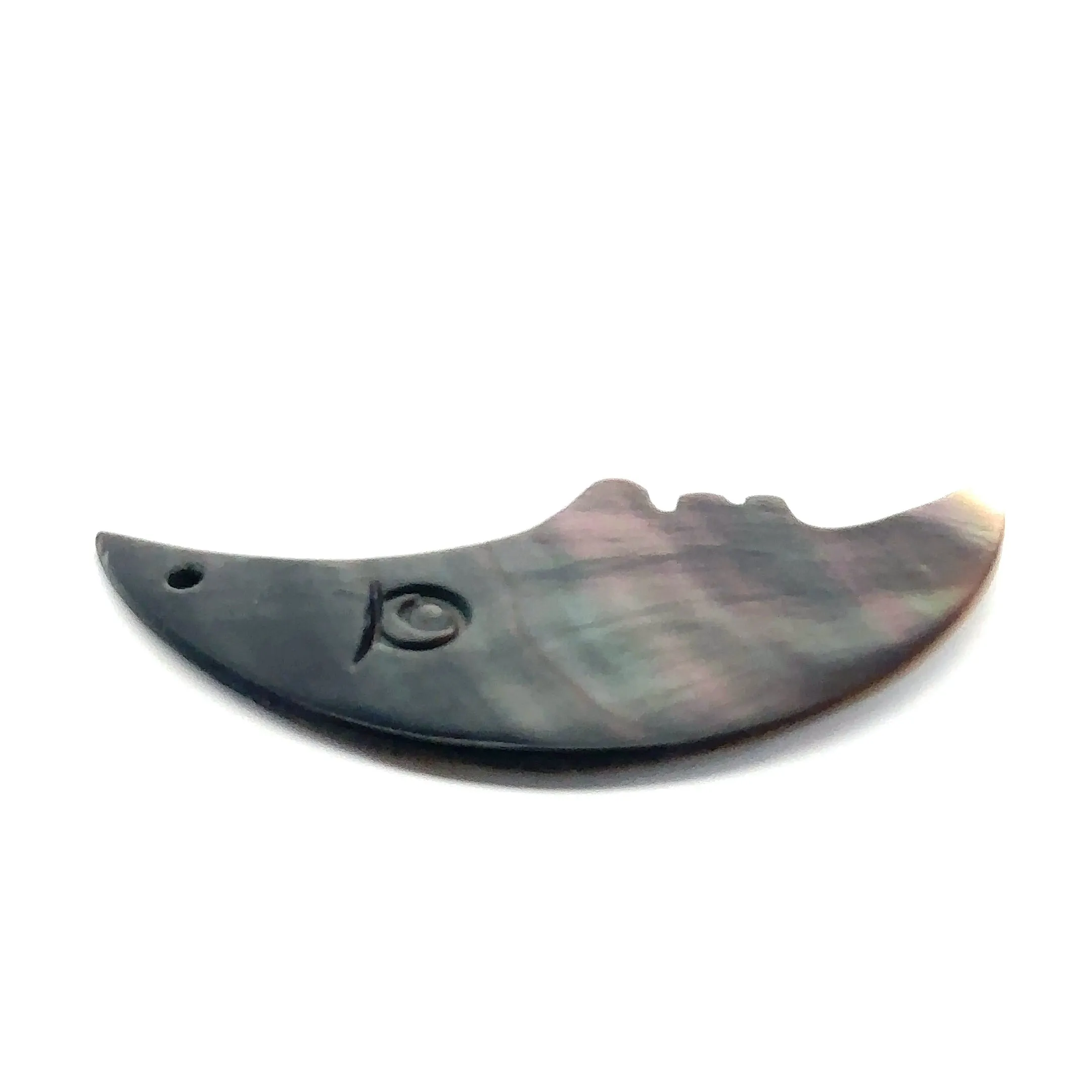 Black Tahitian Mother Of Pearl Moon Sku#M306