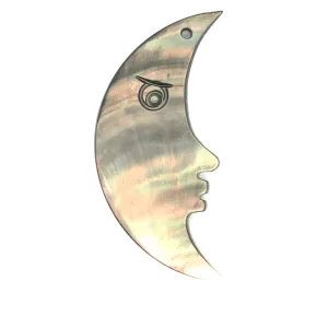 Black Tahitian Mother Of Pearl Moon Sku#M306