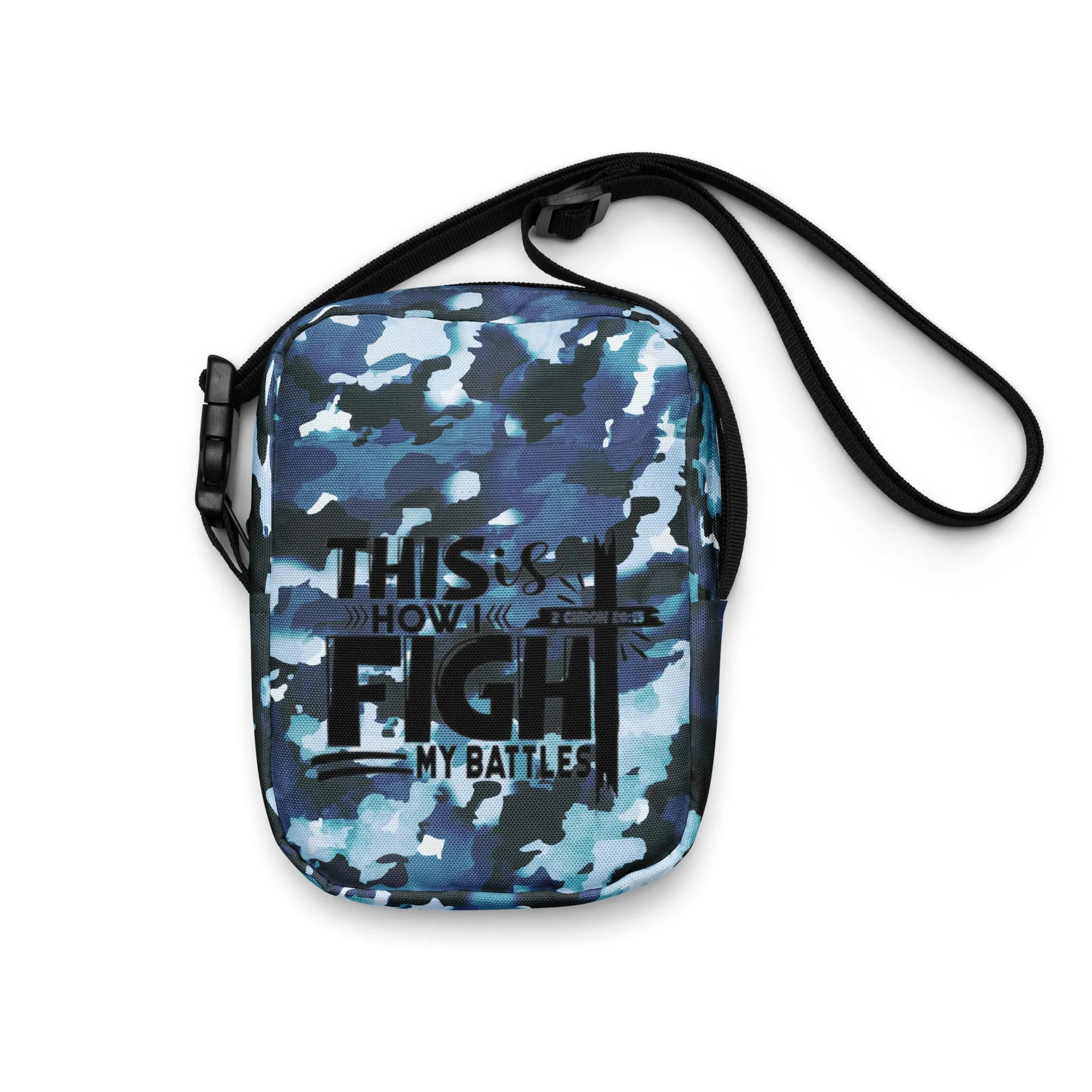 Blue Camo Utility crossbody bag