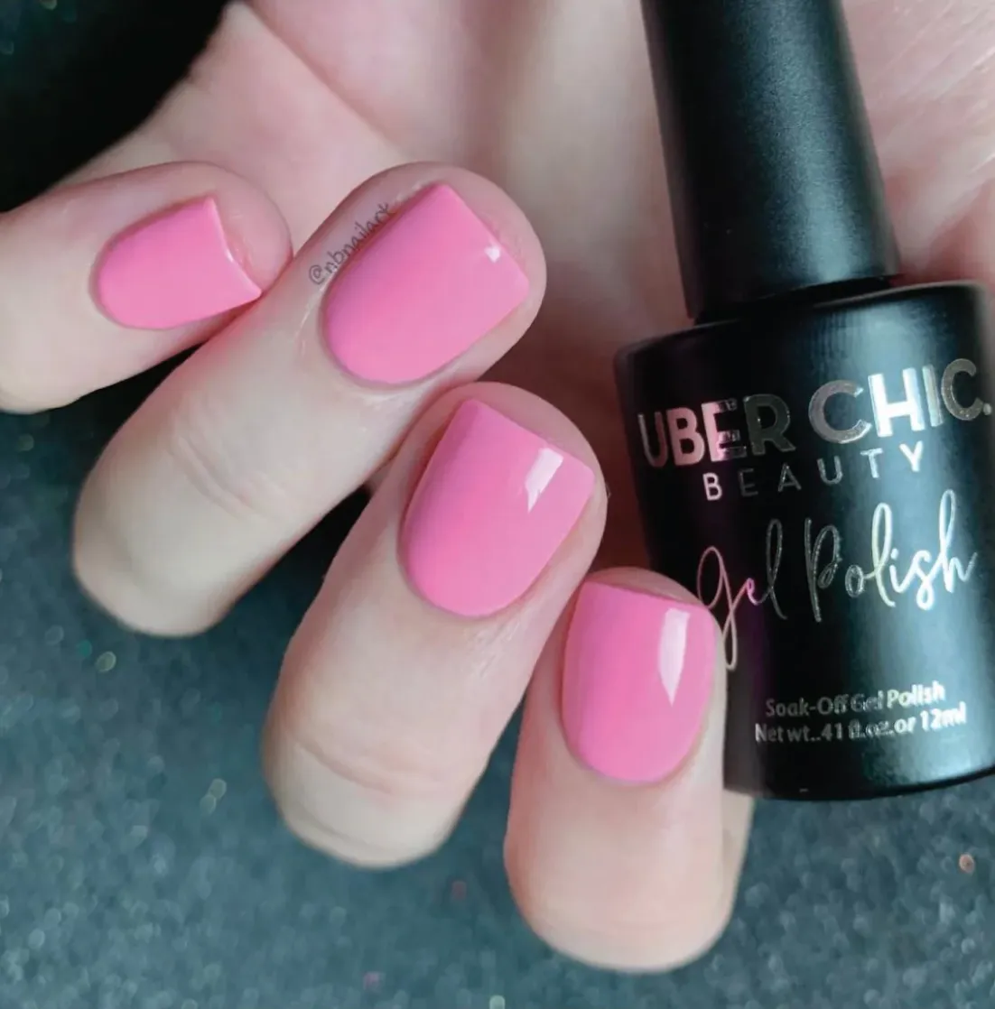 Blushing Over Hue - Glitter Gel Polish - Uber Chic 12ml