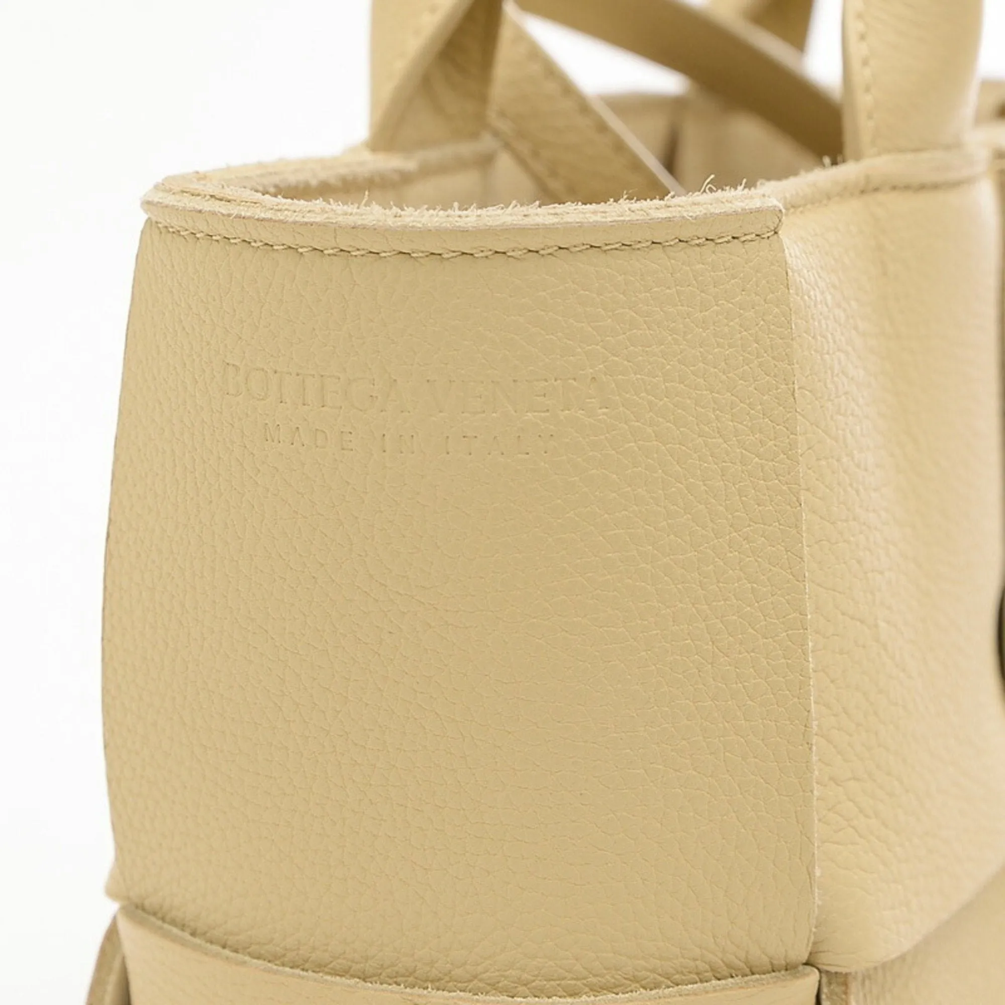 Bottega Veneta Arco Beige Leather Bag