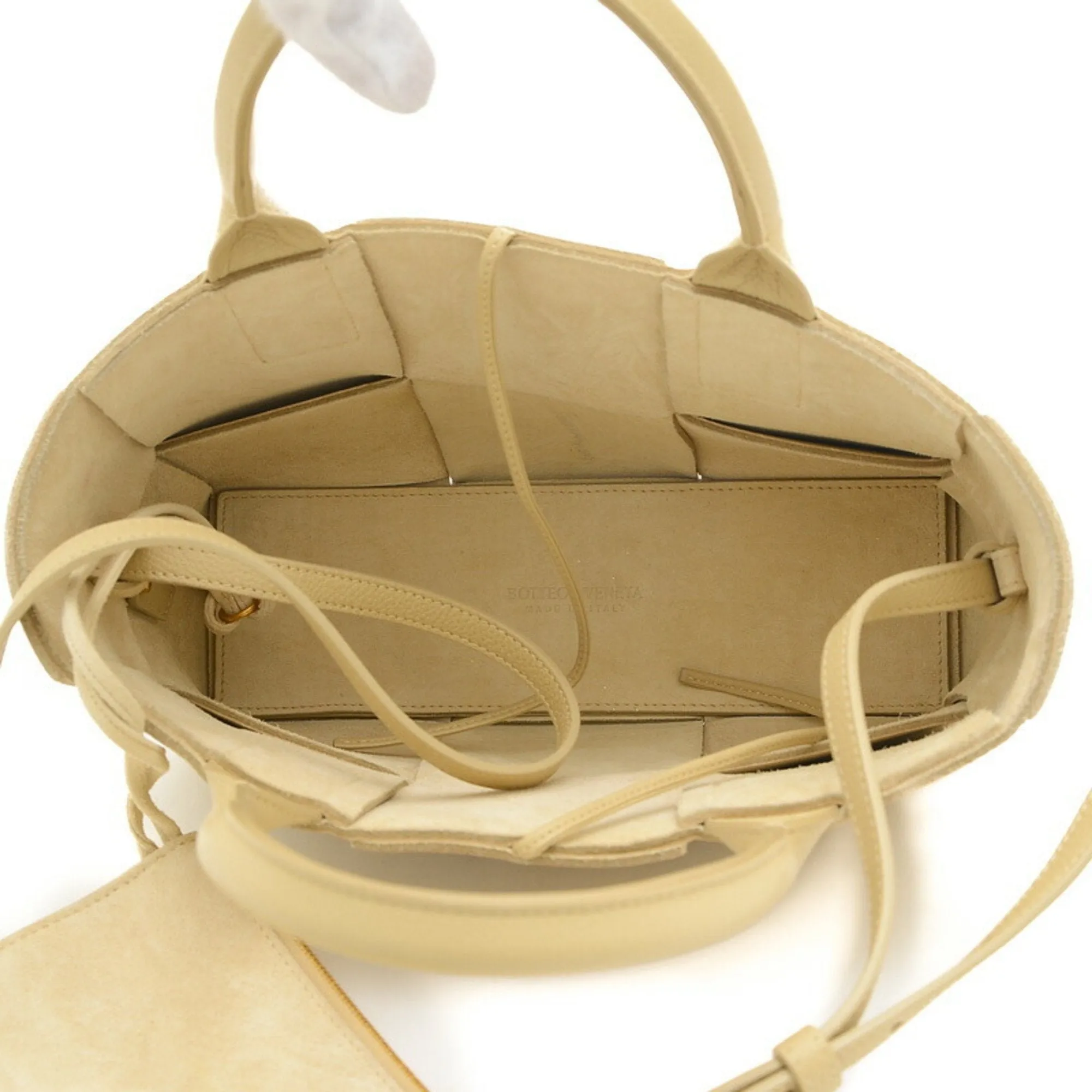 Bottega Veneta Arco Beige Leather Bag