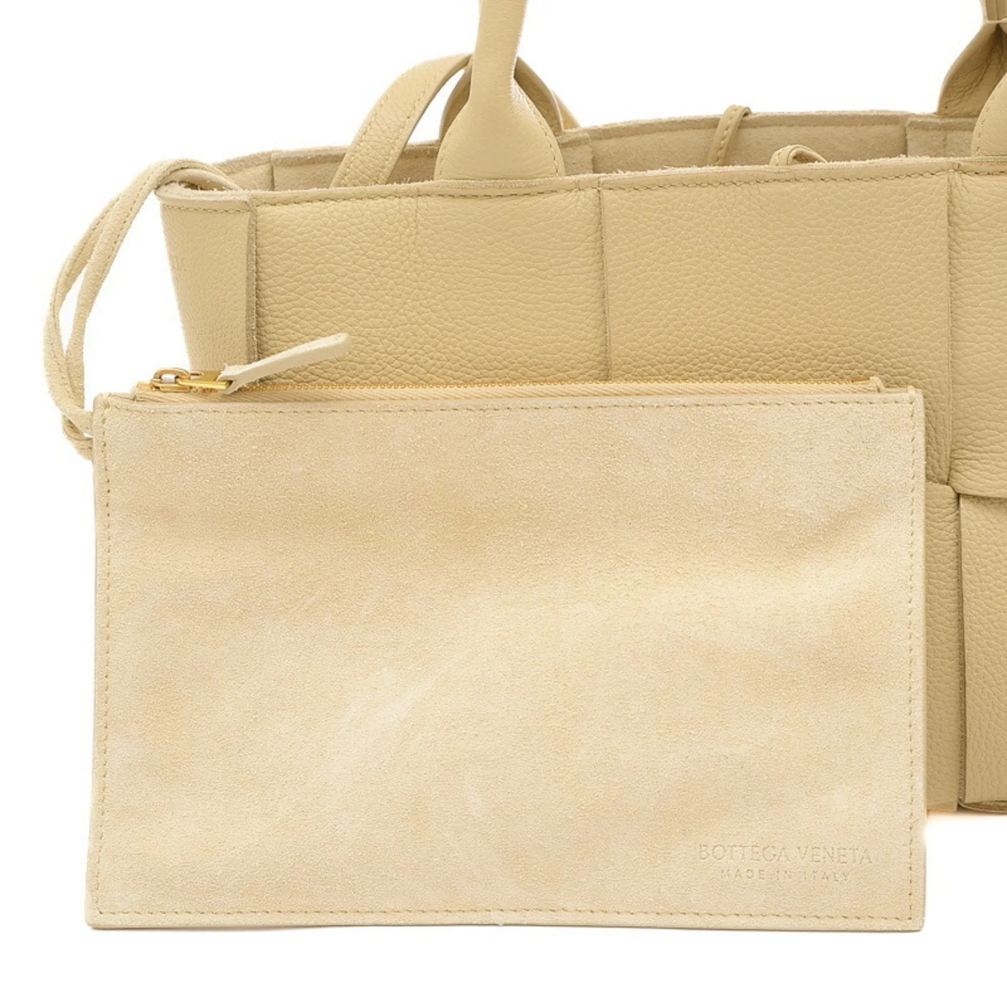 Bottega Veneta Arco Beige Leather Bag