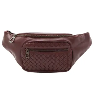 Bottega Veneta Burgundy Pony-Style Calfskin Bag