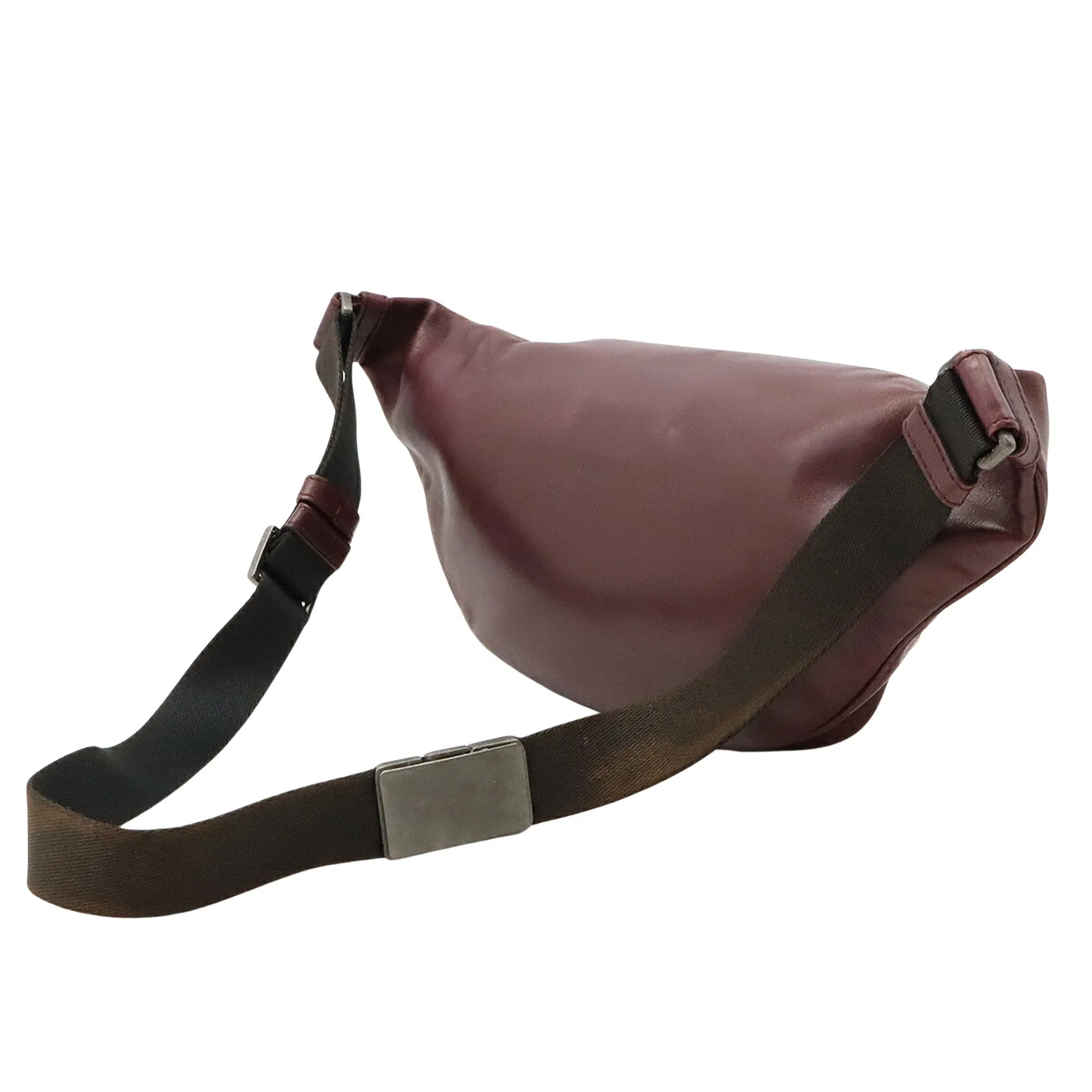 Bottega Veneta Burgundy Pony-Style Calfskin Bag