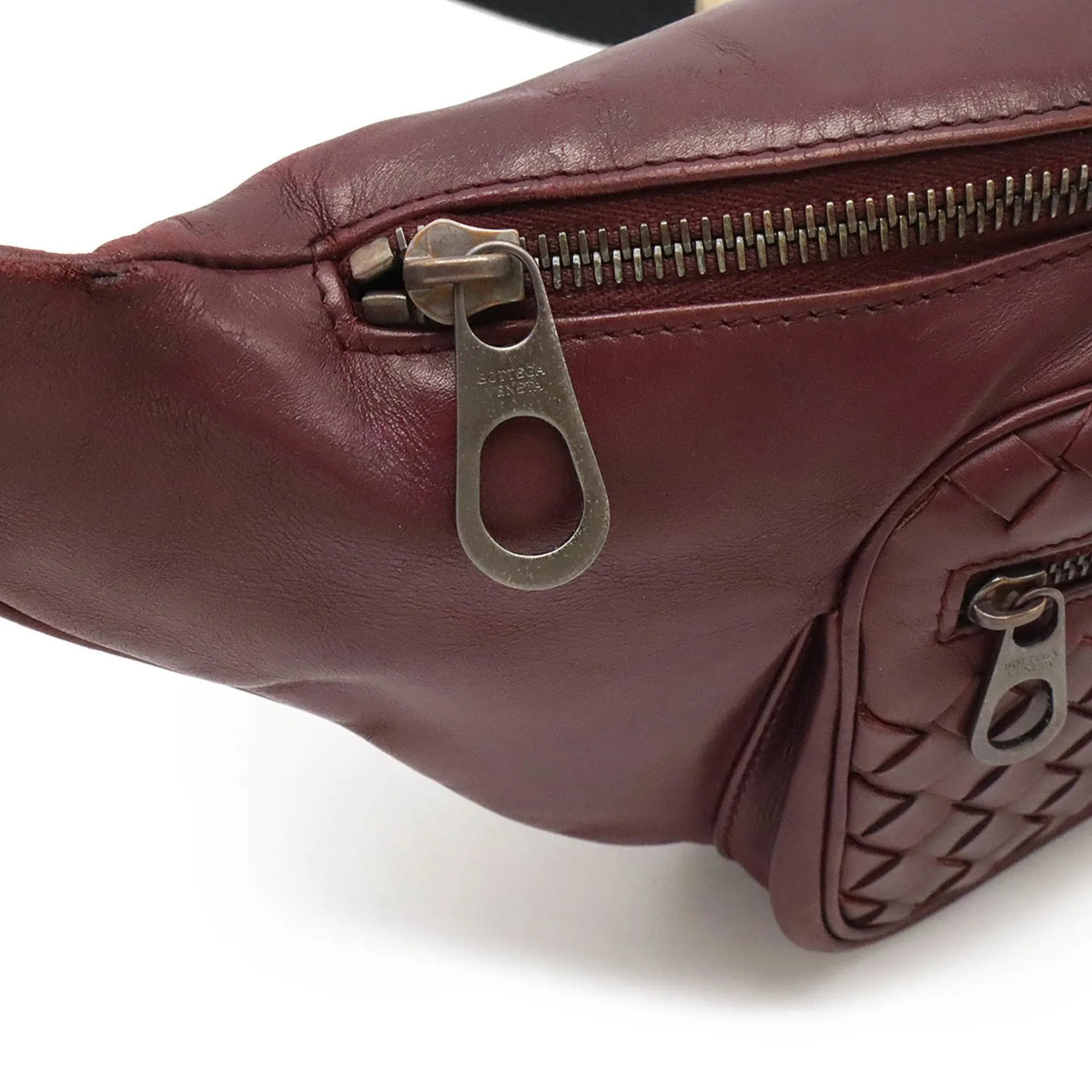 Bottega Veneta Burgundy Pony-Style Calfskin Bag