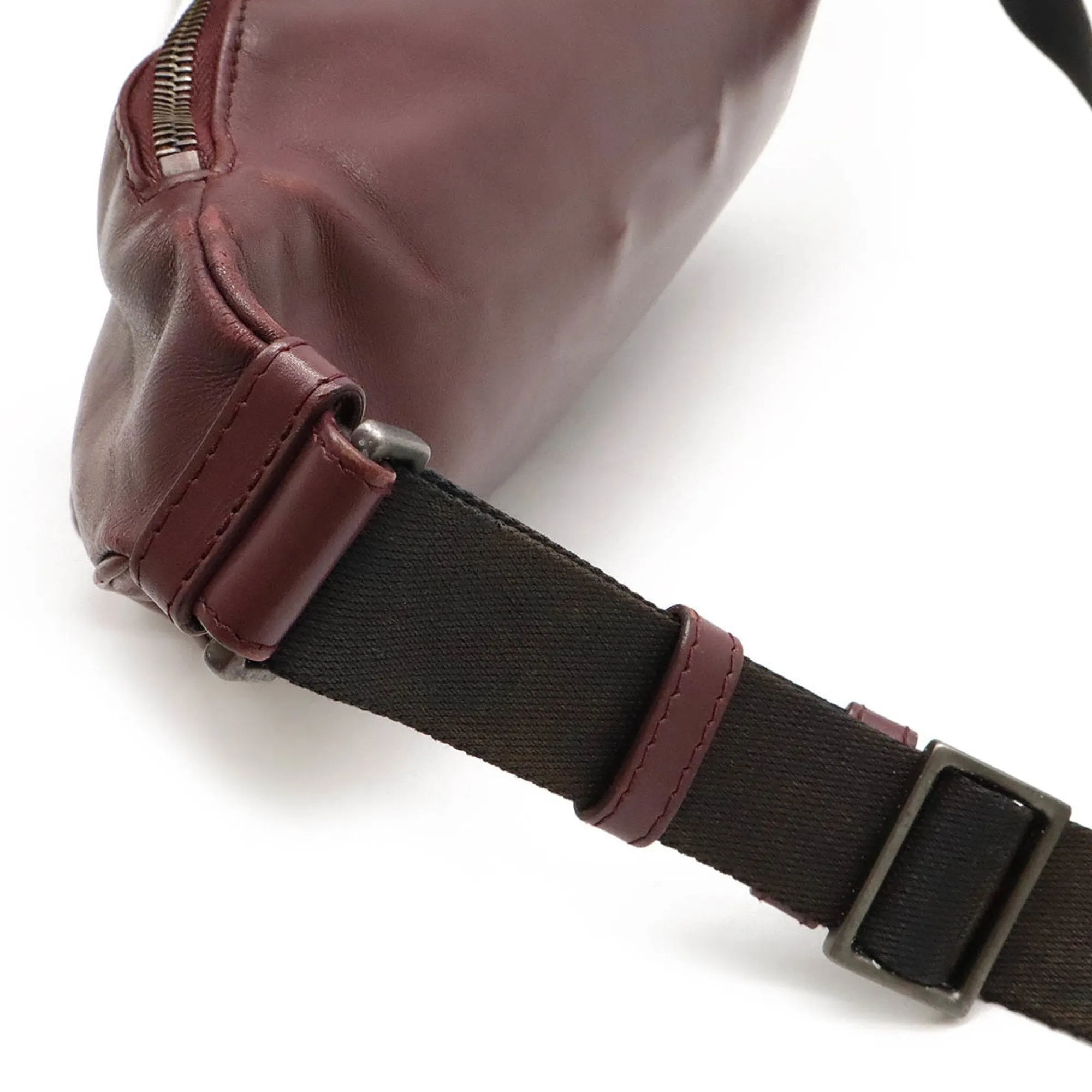 Bottega Veneta Burgundy Pony-Style Calfskin Bag