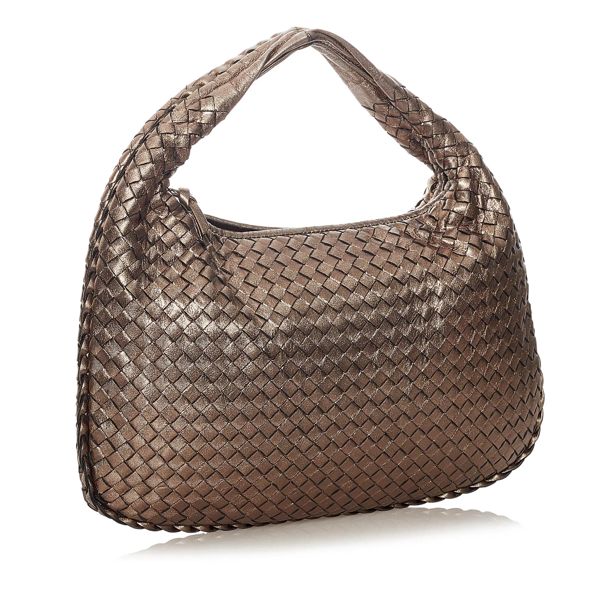 Bottega Veneta Intrecciato Leather Hobo Bag (SHG-27442)