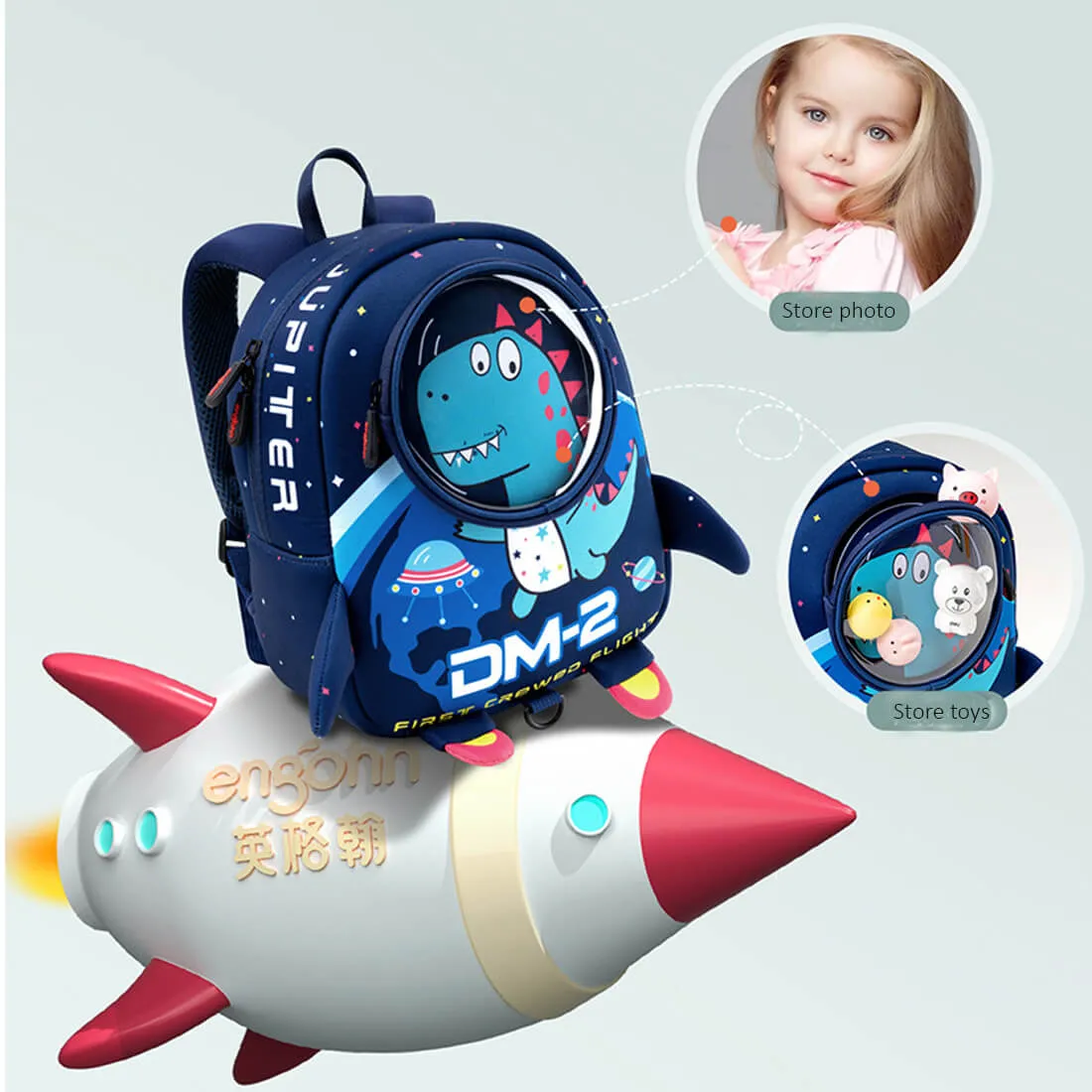 Boys Backpacks Fashion 3D Dog Gorilla Dinosaur Backpacks Kids Schoolbags for Kindergarten