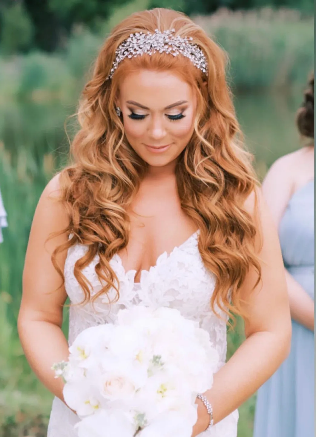 BRIELLE Swarovski Bridal Headpiece With Stunning Shine