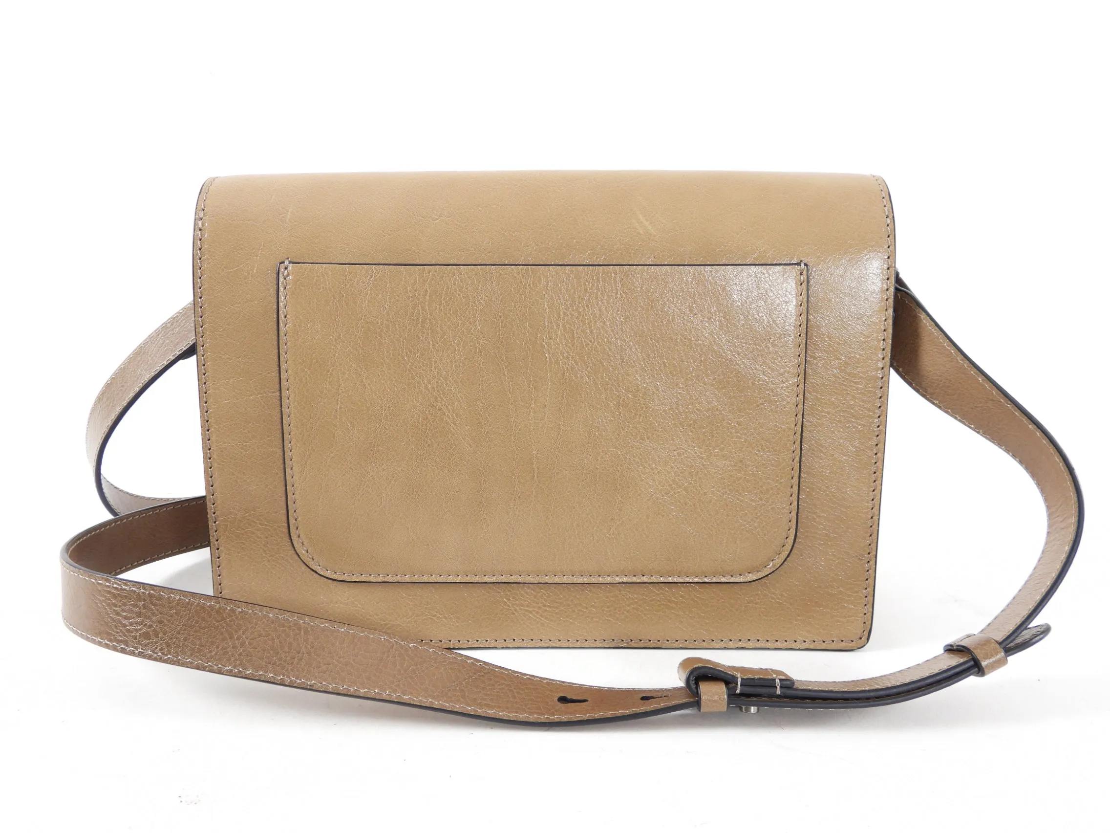 Brunello Cucinelli Beige Leather Monili Envelope Crossbody Bag