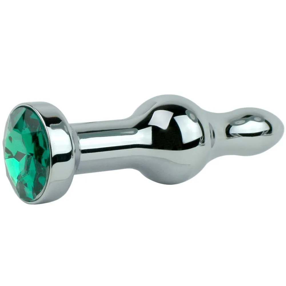 Bulbed Anal Plug - Has A Stunning Decorative Jewel!