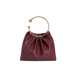 Burgundy Ring Handle Bag