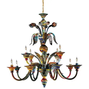 Camer Twelve-Light Two-Tier Chandelier