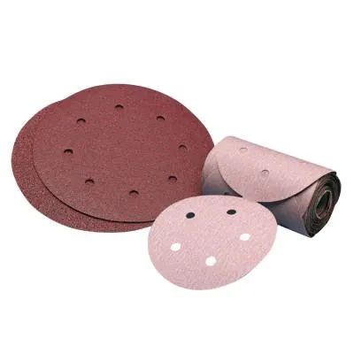 Carborundum Premier Red Aluminum Oxide Dri-Lube Paper Discs, 5 in Dia., 80 Grit, 05539515295